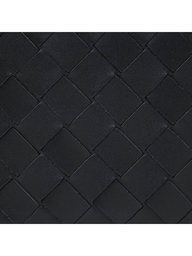 Intrecciato Bifold Half Wallet Black - BOTTEGA VENETA - BALAAN 3