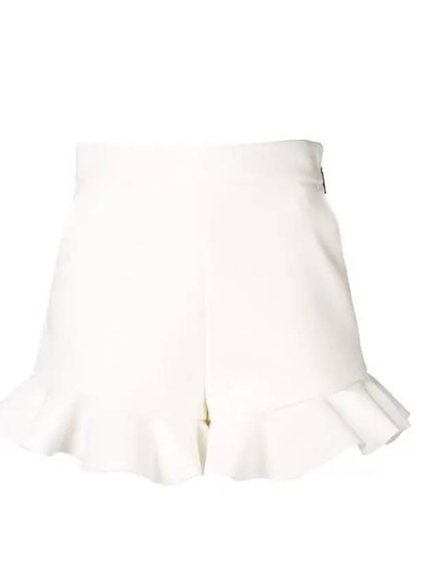 Frill Viscose Shorts White - MSGM - BALAAN 2