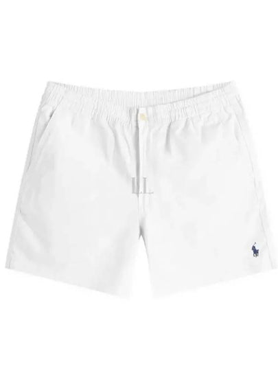 Men's Embroidered Pony Prepster Shorts White - POLO RALPH LAUREN - BALAAN 2