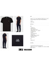 Logo Patch Crew Neck Cotton Short Sleeve T-Shirt Black - CP COMPANY - BALAAN 7