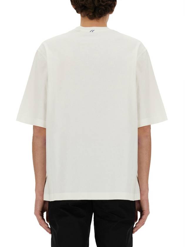 Logo Patch Cotton Jersey Short Sleeve T-Shirt Ivory - BURBERRY - BALAAN 4