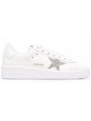 Pure Star Glitter Silver Low Top Sneakers White - GOLDEN GOOSE - BALAAN 2