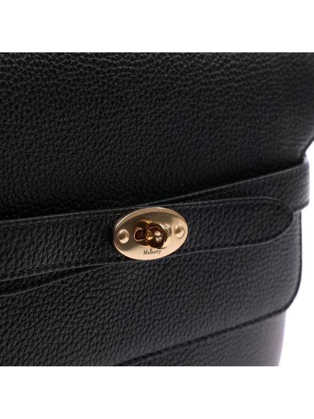 Women's Belted Bayswater Leather Cross Bag Black - MULBERRY - BALAAN 6