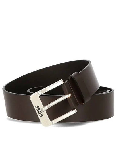 Logo Leather Belt Brown - HUGO BOSS - BALAAN 2