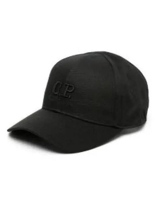 Embroidered Logo Ball Cap Black - CP COMPANY - BALAAN 2