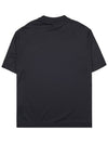 Embroidered Logo Short Sleeve T-Shirt Black - EMPORIO ARMANI - BALAAN 3