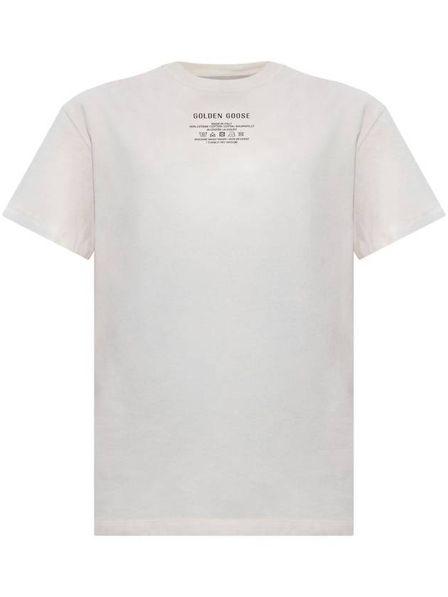 Golden Goose Journey W`S T-Shirt Regular Organic Gauze Cotton Jersey With Care Label Print Clothing - GOLDEN GOOSE - BALAAN 1