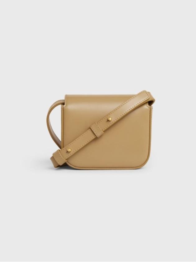 Triomphe Small Shiny Calfskin Cross Bag Olive - CELINE - BALAAN 3