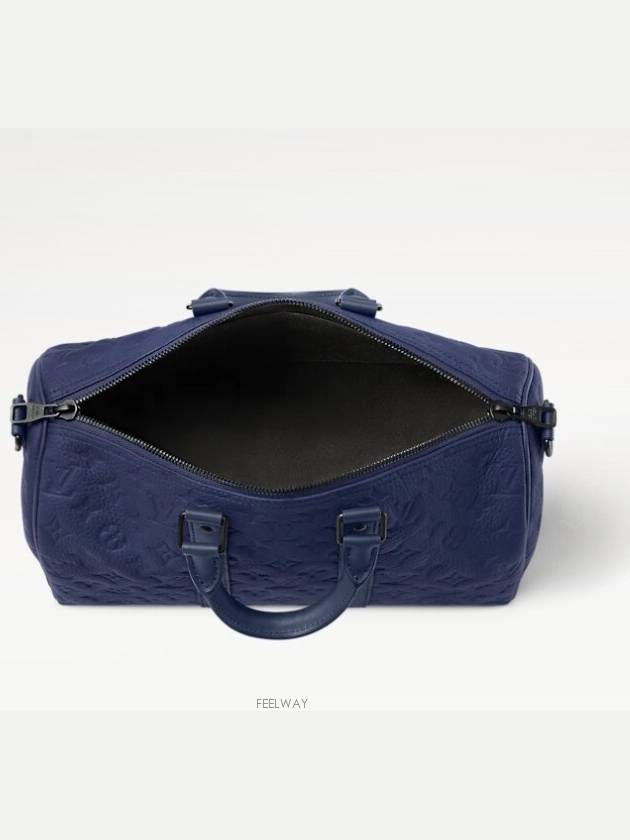 Keepall Bandouliere 35 Tote Bag Navy - LOUIS VUITTON - BALAAN 3