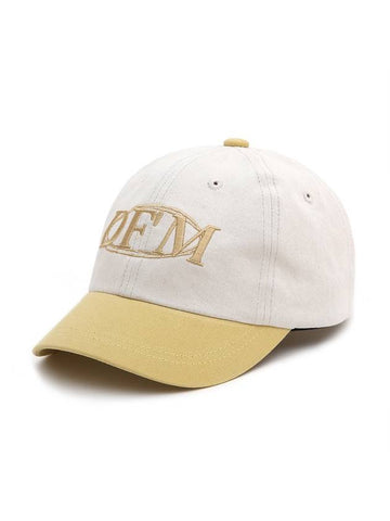 Two-tone Short Brim Ball Cap Yellow P00000RE - DONTFORGETME - BALAAN 1