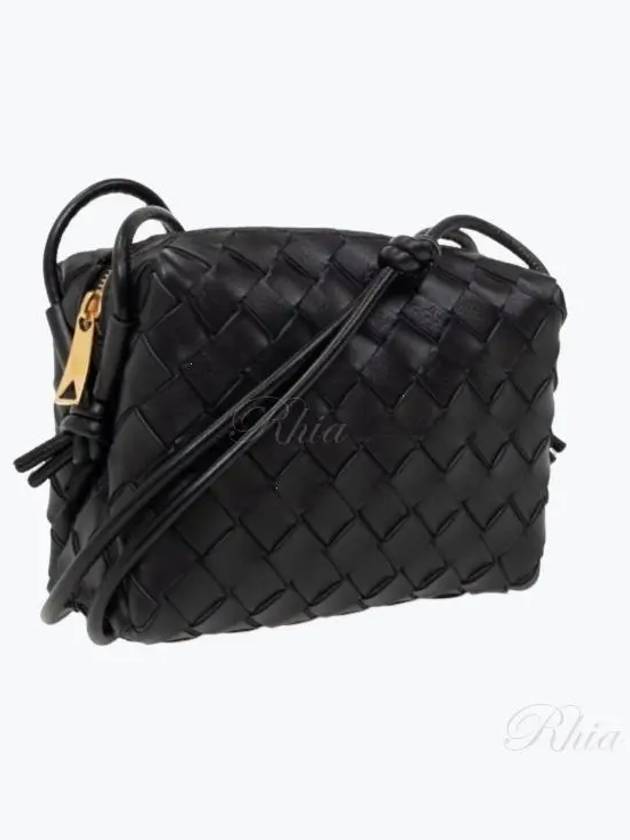 Women's Mini Loop Camera Shoulder Bag Black - BOTTEGA VENETA - BALAAN 2