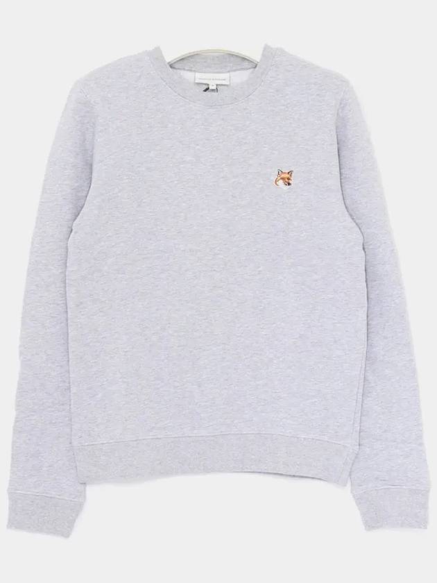 Fox Head Patch Regular Sweatshirt Grey - MAISON KITSUNE - BALAAN 4