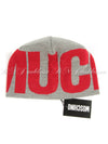 01154 002 Gray Red Big English Beanie - MOSCHINO - BALAAN 1