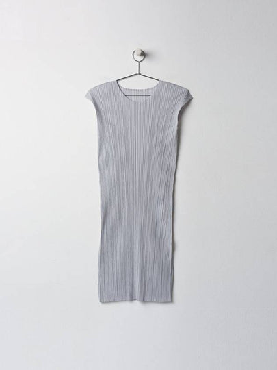 Pleated Midi Dress Grey - ISSEY MIYAKE - BALAAN 2