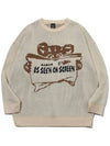 Teddy Book Pullover Sweatshirt Cream - CPGN STUDIO - BALAAN 4