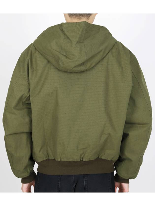 Ripstop Padded Jacket Olive - ACNE STUDIOS - BALAAN 3