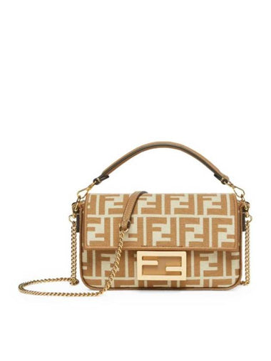 Baguette Mini Shoulder Bag Nude - FENDI - BALAAN 1