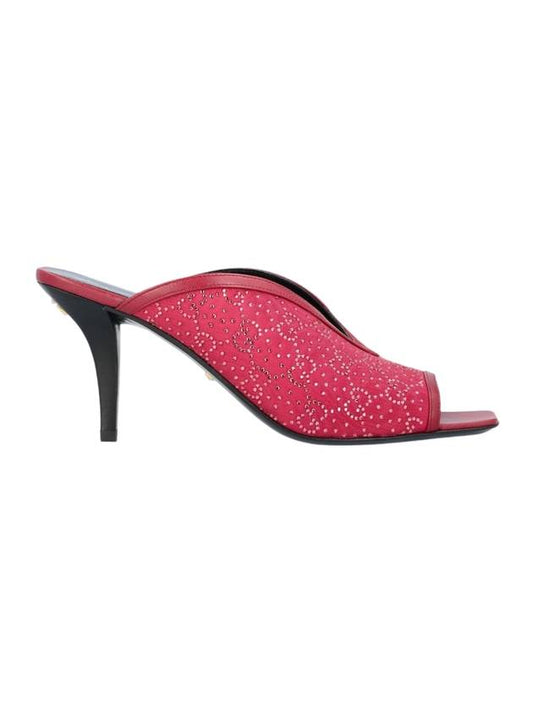 GG Crystal 75mm Mule Sandals Cherry Red - GUCCI - BALAAN 1