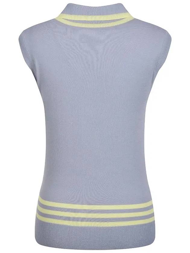 Collar neck sleeveless T-shirt MK3MV320LGY - P_LABEL - BALAAN 6