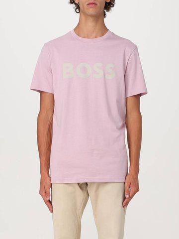 T-shirt in cotone con logo Boss - HUGO BOSS - BALAAN 1