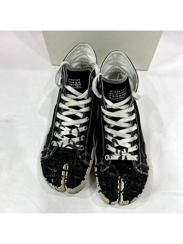 42 Margiela Paint Tabi Canvas Sneakers High - MAISON MARGIELA - BALAAN 8