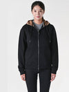 Check Hood Cotton Zip Up Hoodie Black - BURBERRY - BALAAN 3