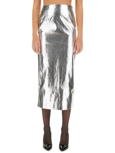 WOVEN PENCIL SKIRT - ROTATE - BALAAN 1