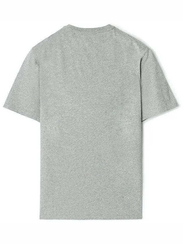 Chillax Fox Patch Classic Short Sleeve T-Shirt Grey Melange - MAISON KITSUNE - BALAAN 3