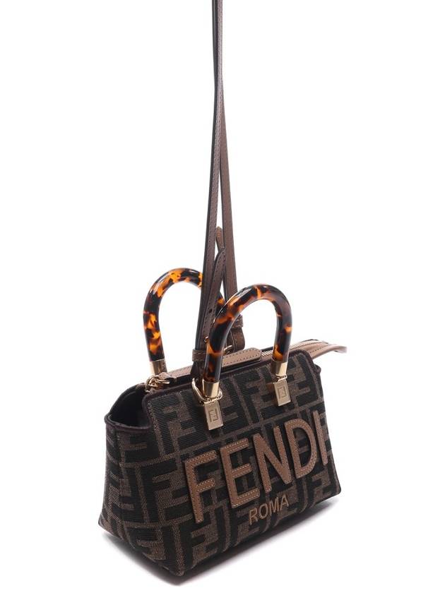 By The Way Monogram Mini Tote Bag Brown - FENDI - BALAAN 4