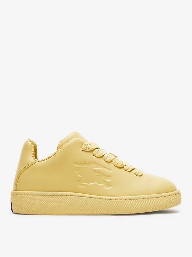 Bubble Leather Low-Top Sneakers Yellow - BURBERRY - BALAAN 2