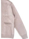 Men's Logo Knit Cardigan Beige I1WC01BE - IOEDLE - BALAAN 6