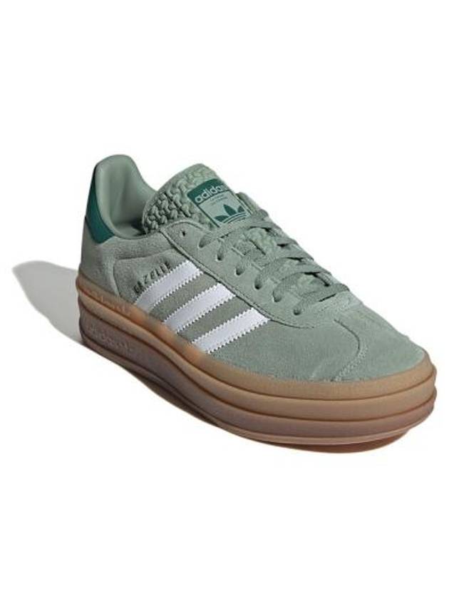 Gazelle Bold Low Top Sneakers Silver Green - ADIDAS - BALAAN 3