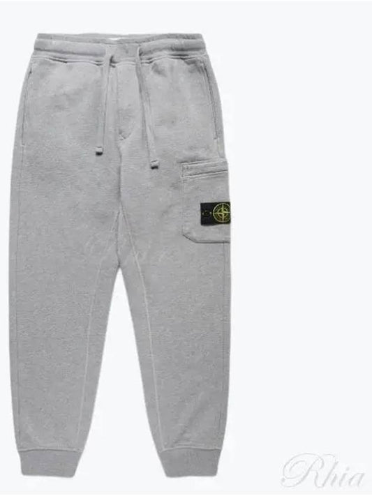 Cotton Fleece Cargo Track Pants Grey - STONE ISLAND - BALAAN 2