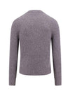 Men's Cashmere Blend Crew Neck Knit Top Grey - AMI - BALAAN 3