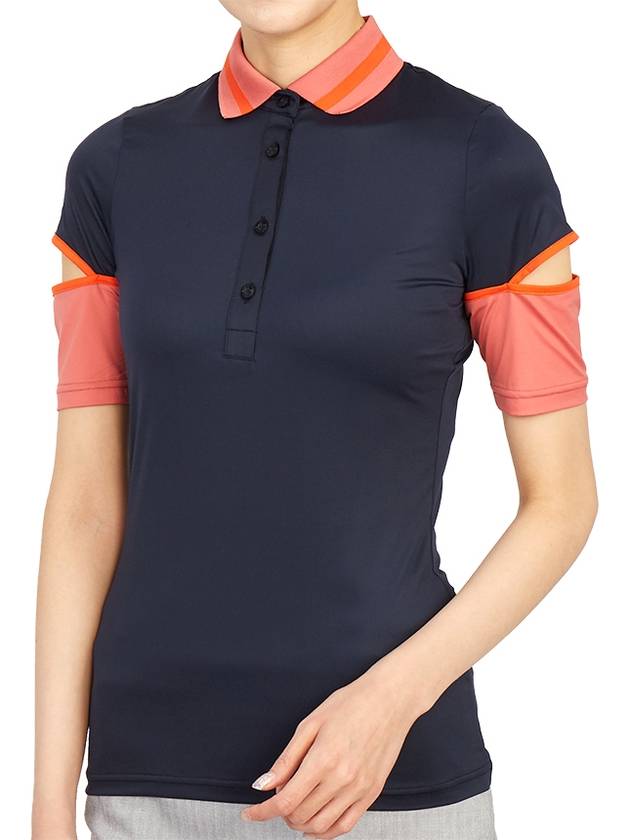 Women's Iris Golf PK Shirt Navy - J.LINDEBERG - BALAAN 6