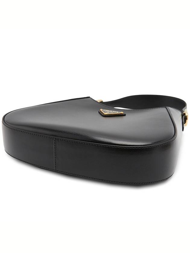 Medium Leather Shoulder Bag Black - PRADA - BALAAN 6