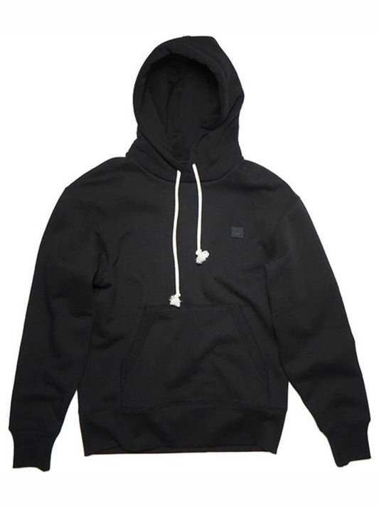 Face Patch Logo Hoodie Black - ACNE STUDIOS - BALAAN 2