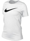 Women's Dri Fit Swoosh Short Sleeve T-Shirt White - NIKE - BALAAN 2