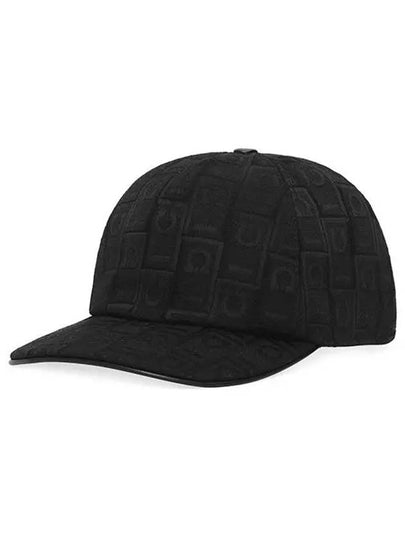 Gancini Monogram Ball Cap Black - SALVATORE FERRAGAMO - BALAAN 2