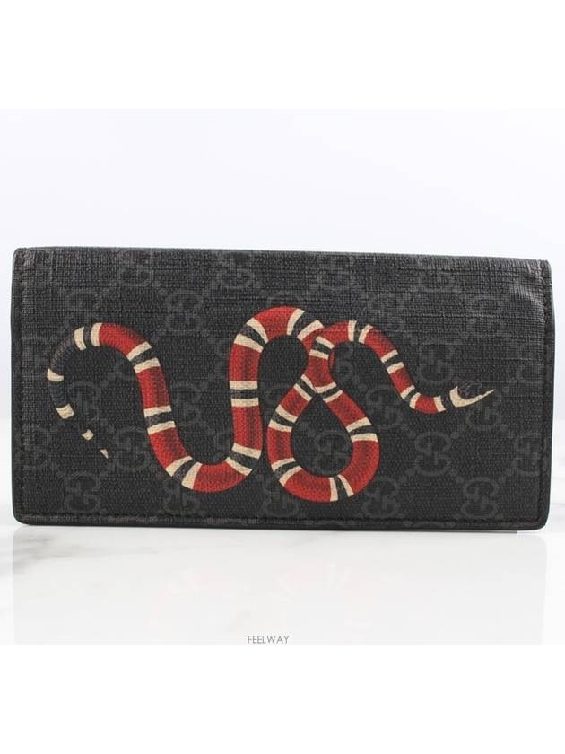 Snake long wallet black OS - GUCCI - BALAAN 9