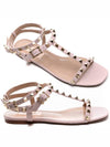 Rockstud Sandals Pink - VALENTINO - BALAAN 2