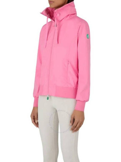 Save The Duck Ladies Aurora Pink Karin Bomber Rain Jacket, Brand Size 0 (X-Small) - SAVE THE DUCK - BALAAN 2