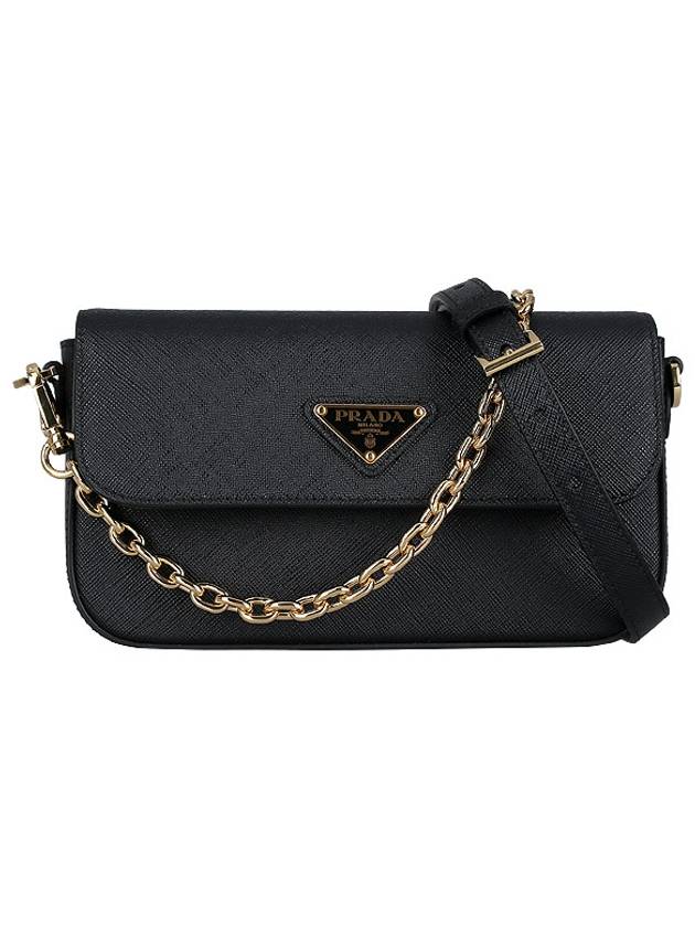 Saffiano Leather Mini Bag Black - PRADA - BALAAN 2