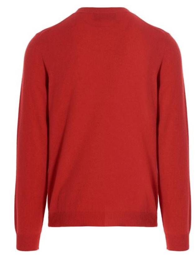 Men's Horsebit Cashmere Knit Top Red - GUCCI - BALAAN 3