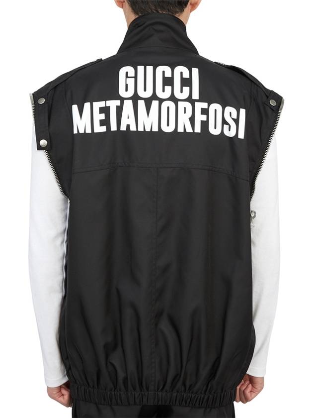 Metamorfosi Multi Zip-Up Jacket Black - GUCCI - BALAAN 9