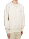 Mike Cotton Logo Sweatshirt Ecru - ISABEL MARANT - BALAAN 4