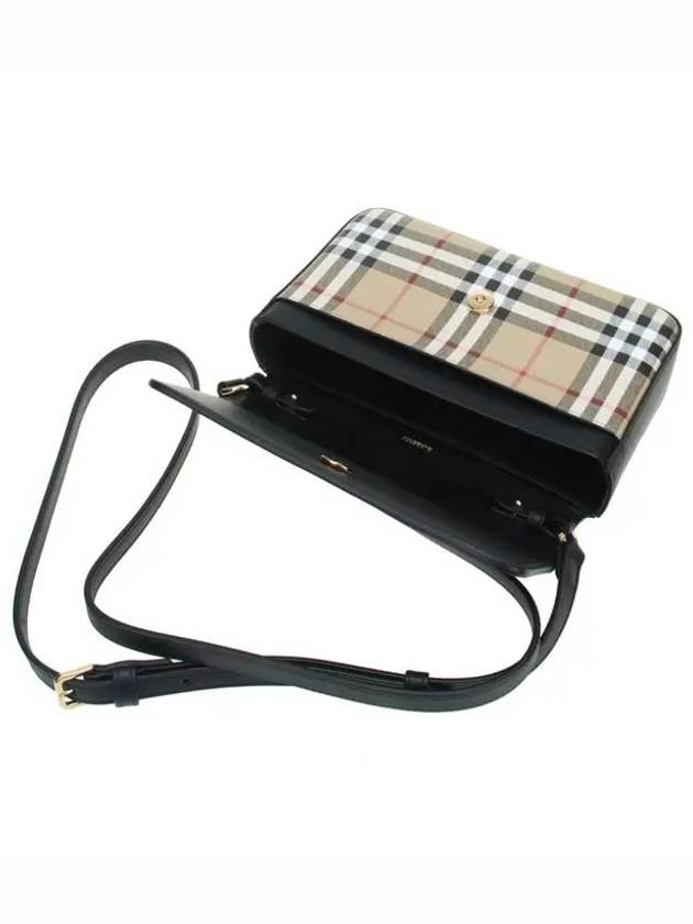 Vintage Check New Hampshire Penny Cross Bag Black - BURBERRY - BALAAN 5