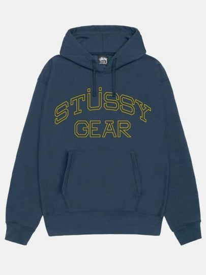 Gear Logo Hoodie Navy - STUSSY - BALAAN 2