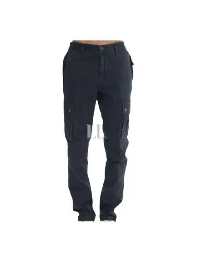 Compass Badge Cargo Straight Pants Blue - STONE ISLAND - BALAAN 2