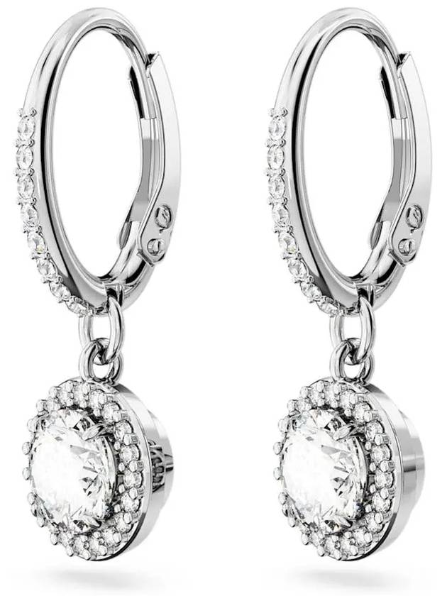 Una Angelic Crystal Drop Earrings Silver - SWAROVSKI - BALAAN 5